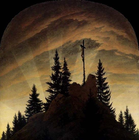 Caspar David Friedrich Cross in the Mountains